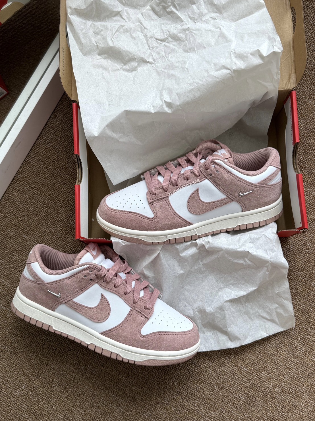 <搶折扣😛> NIKE DUNK LOW 乾燥玫瑰小勾 (IB4417102)