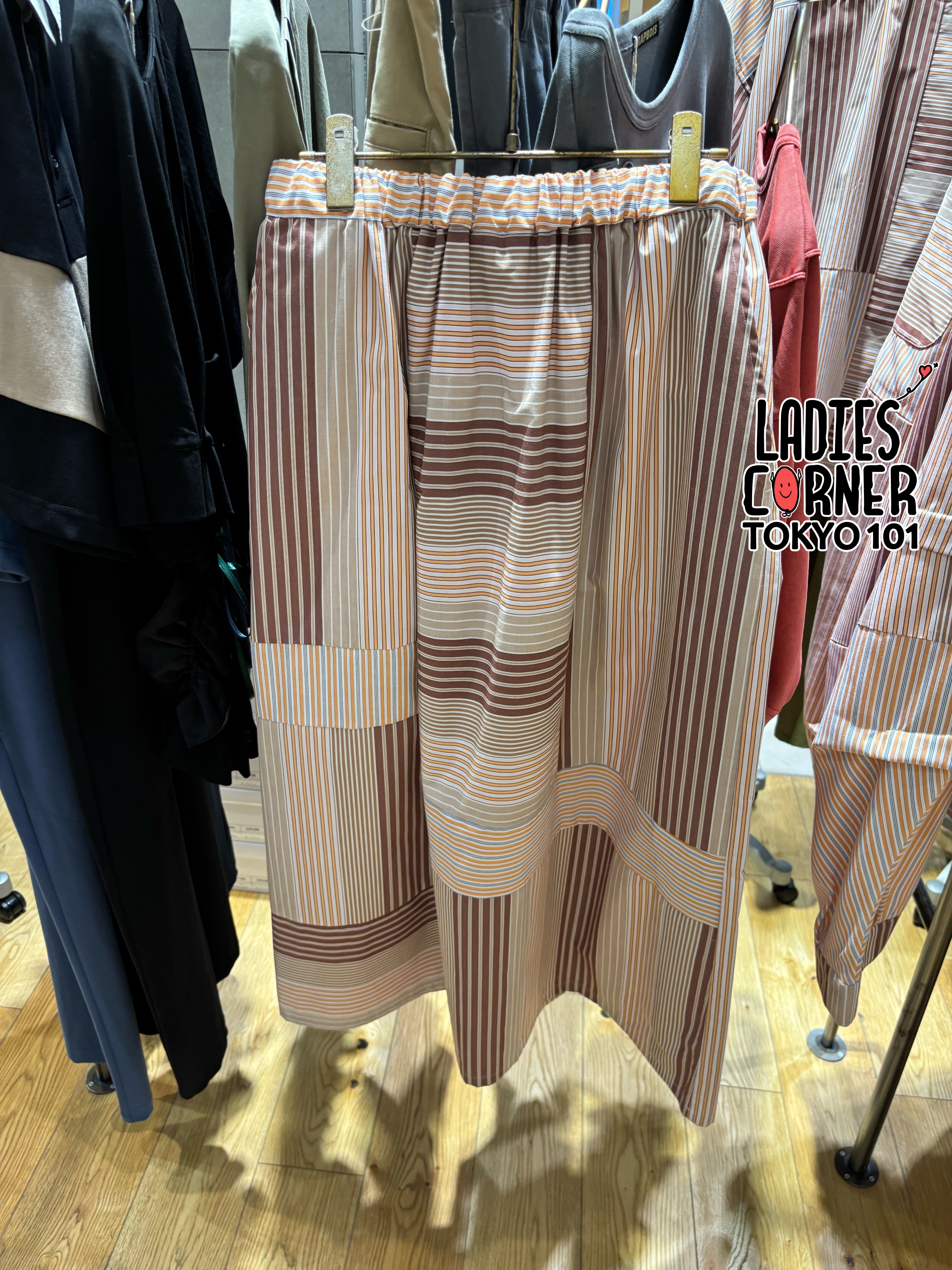 Frapbois Multi-stripe skirt