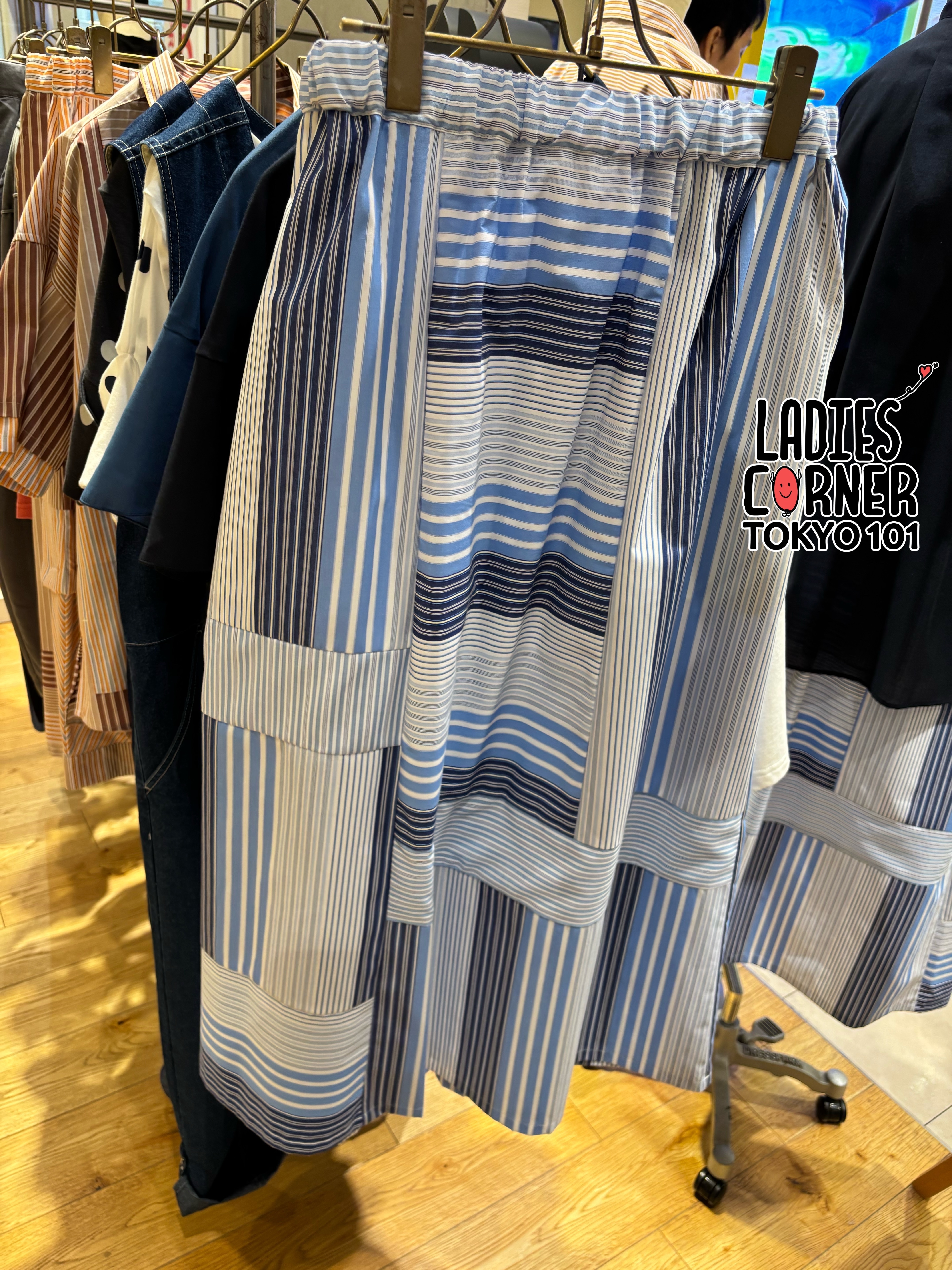 Frapbois Multi-stripe skirt