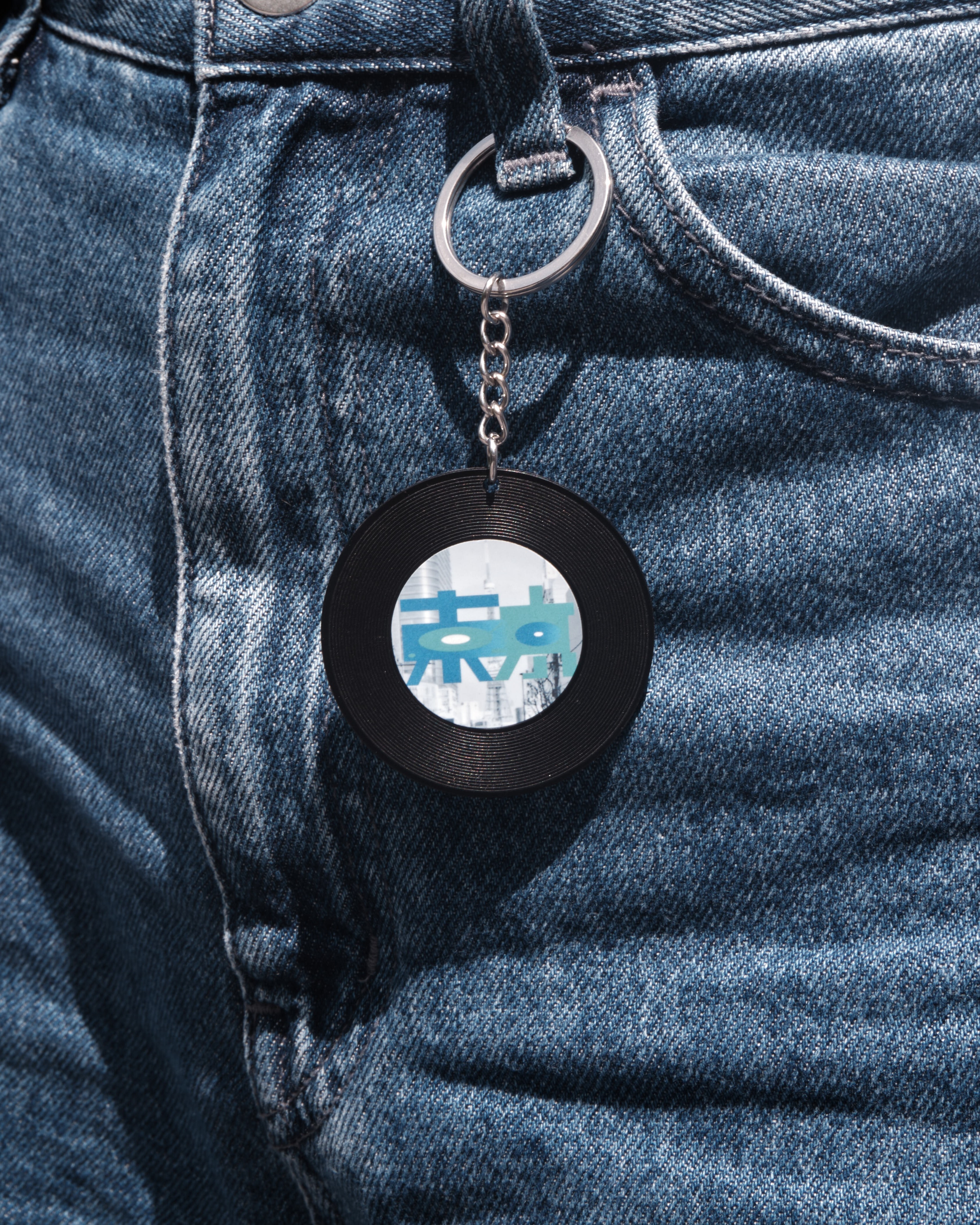 拉麵俱樂部 東京休日V3 迷你 黑膠 NFC 鑰匙圈