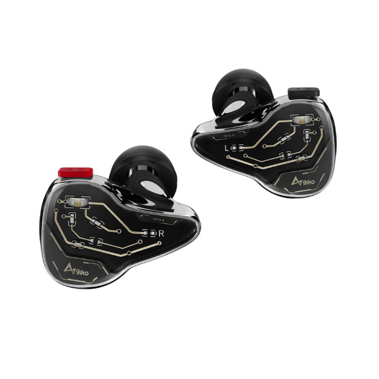 ikko – OH10S Sapphire Mirage 發燒級2單元圈鐵混合入耳式耳機 | 可換線 CM 2-pin | 銅合金, PVD塗層玻璃