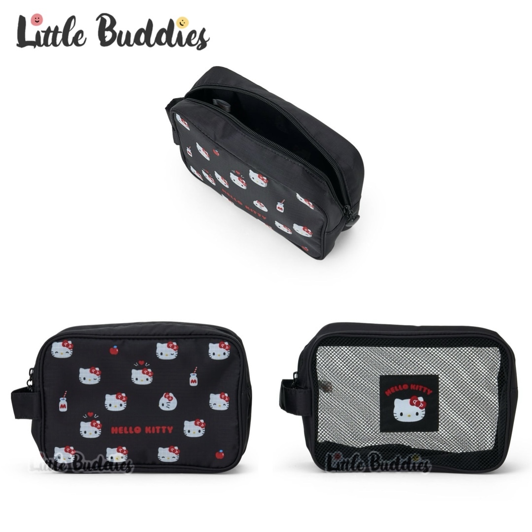 日本 Sanrio 簡約旅行系列 - 旅行化妝袋兩件裝