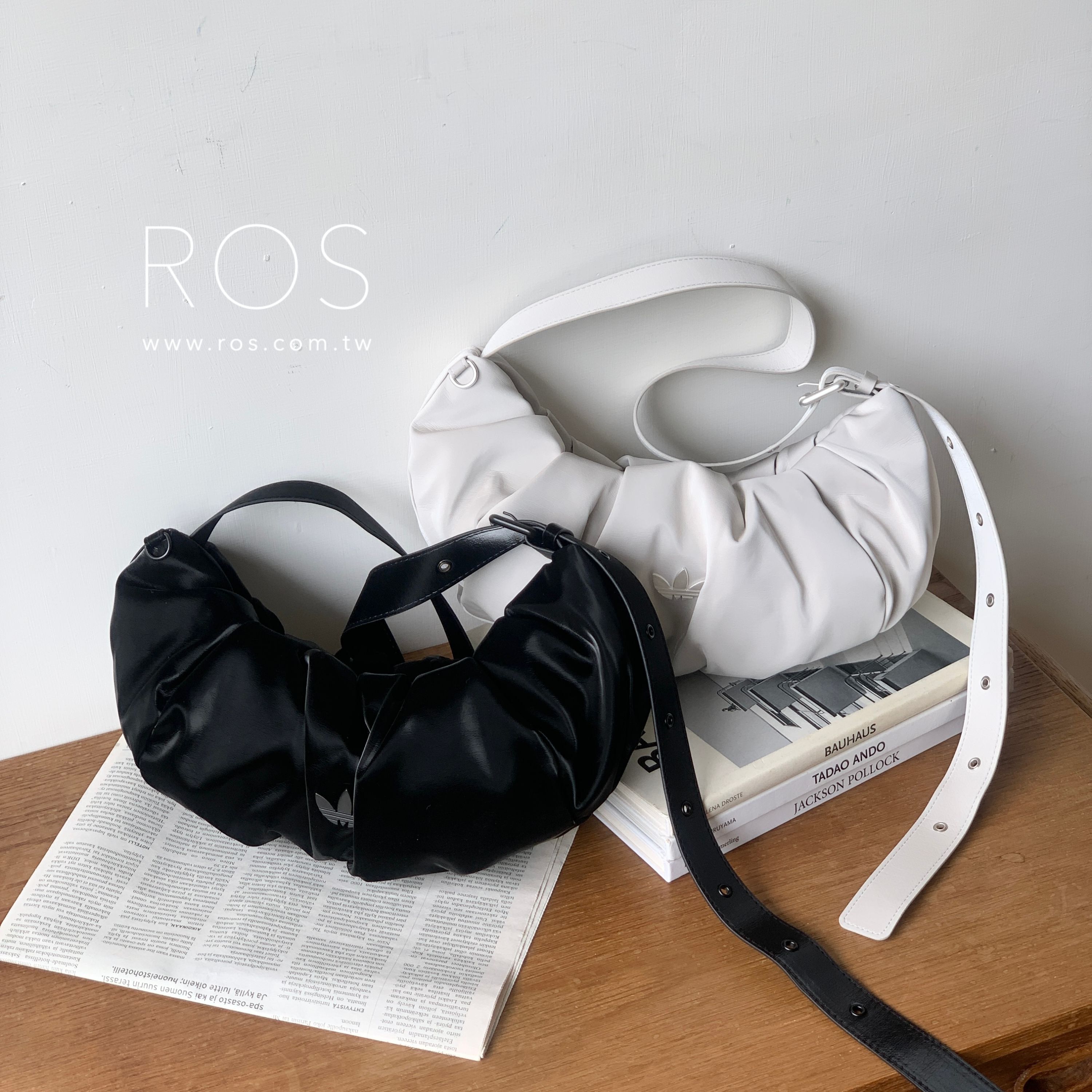 Adidas Originals 三葉草 新款軟皮革雲朵包(2colors)