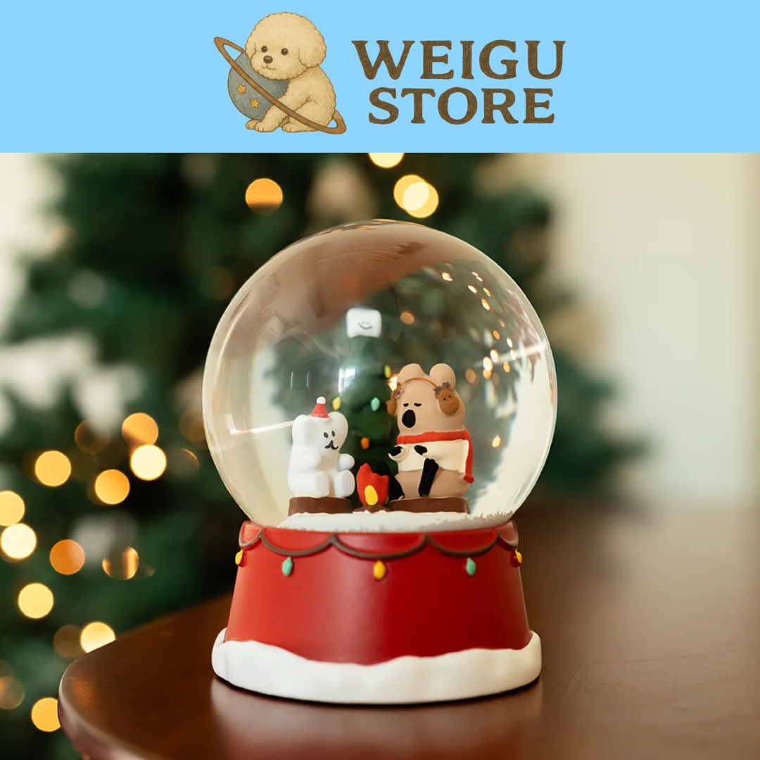 【現貨】Dinotaeng Tales around the bonfire Quokka BOBO 聖誕 水晶球 交換禮物