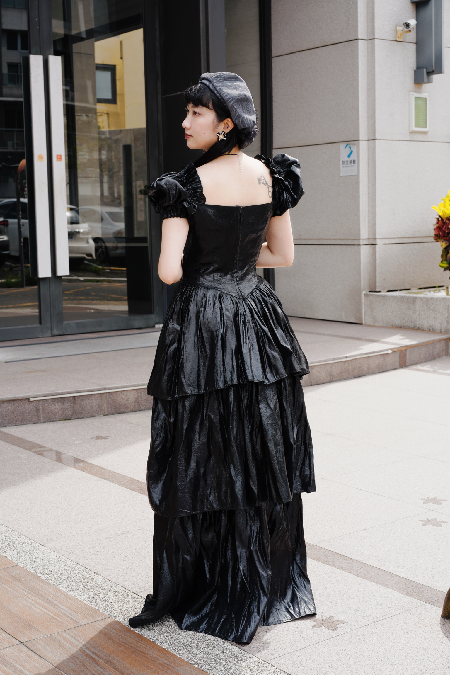 Vintage Wedding Dress/古著黑夜星空蛋糕裙禮服