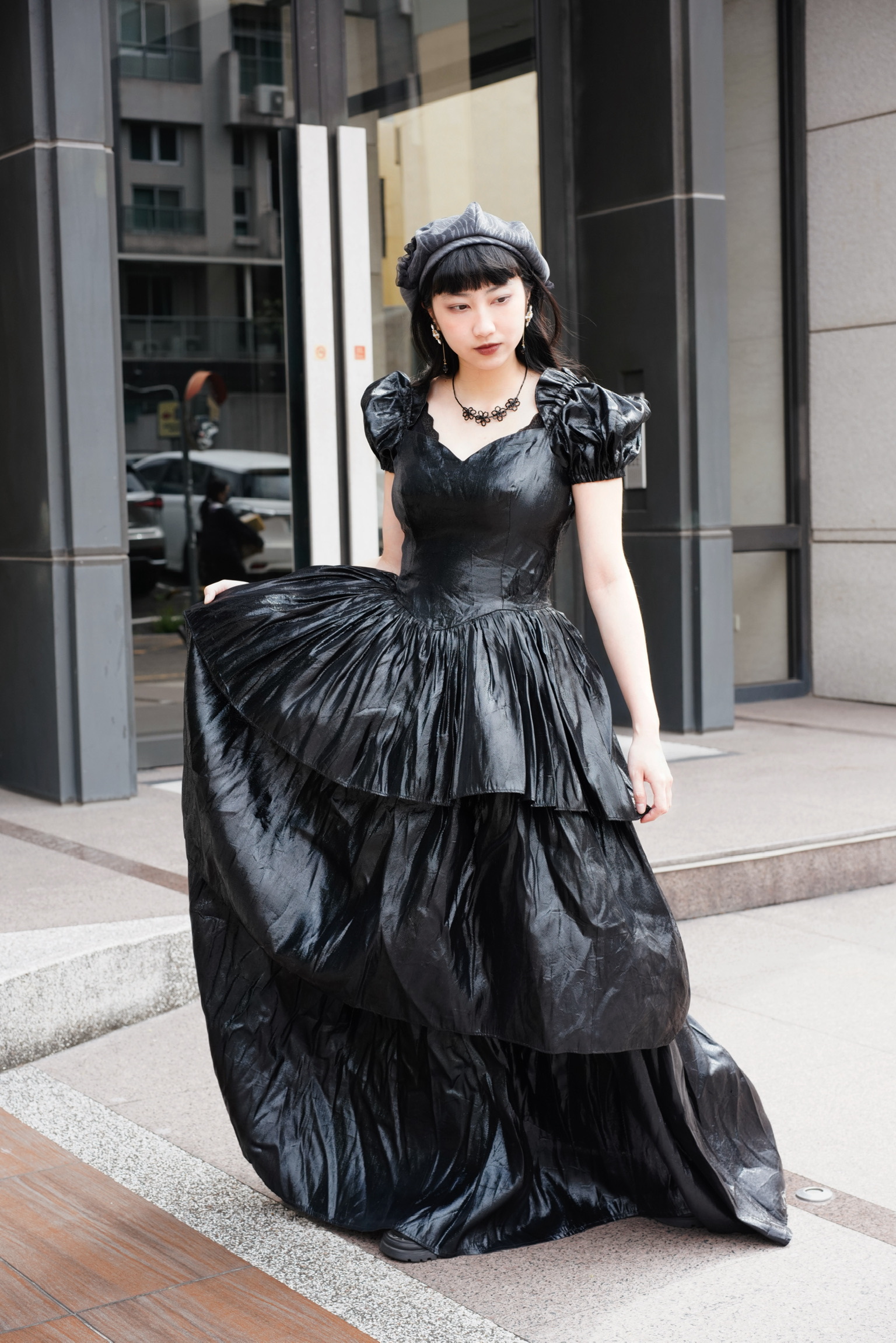 Vintage Wedding Dress/古著黑夜星空蛋糕裙禮服