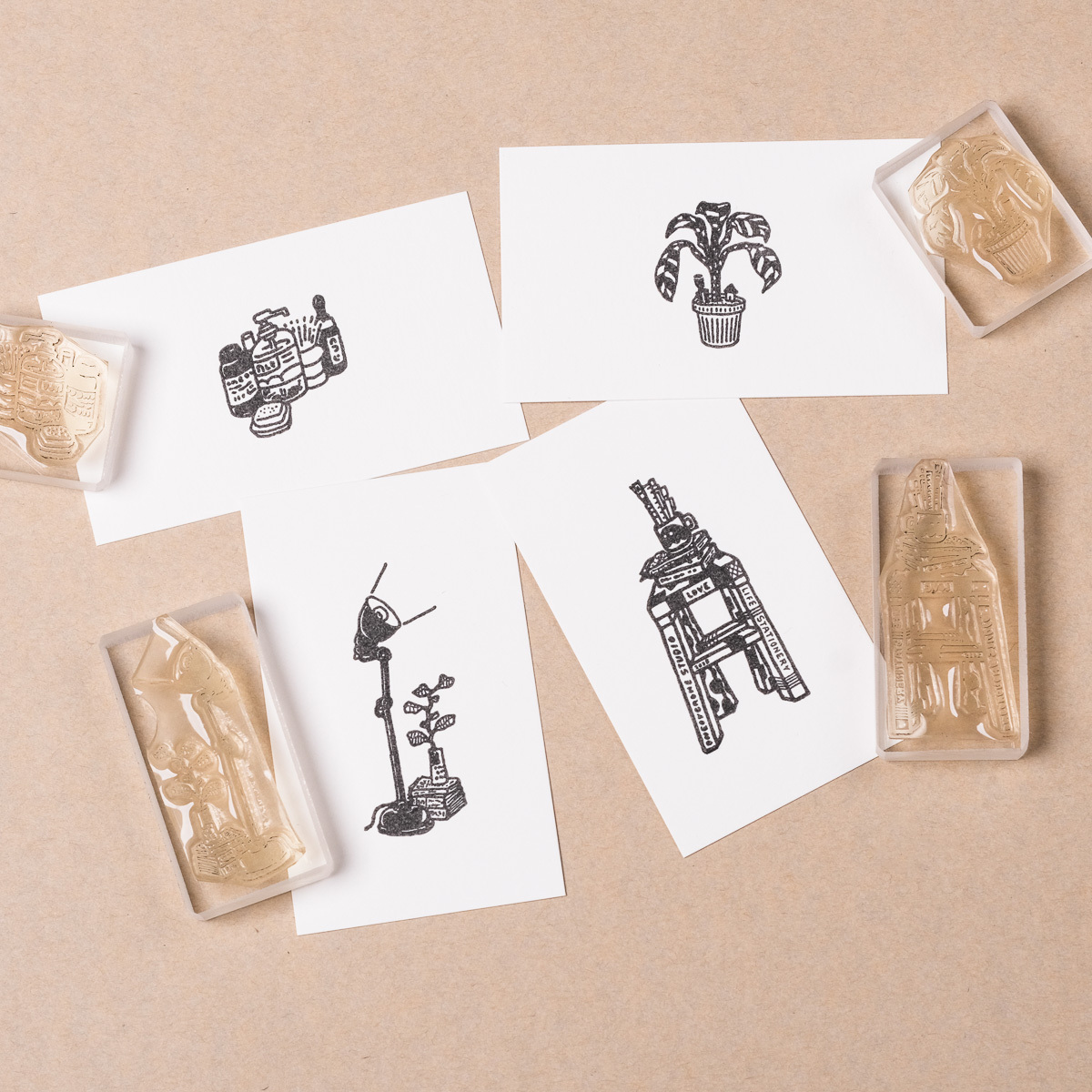 生活角落01 膠版印章/一分之一工作室/臺灣