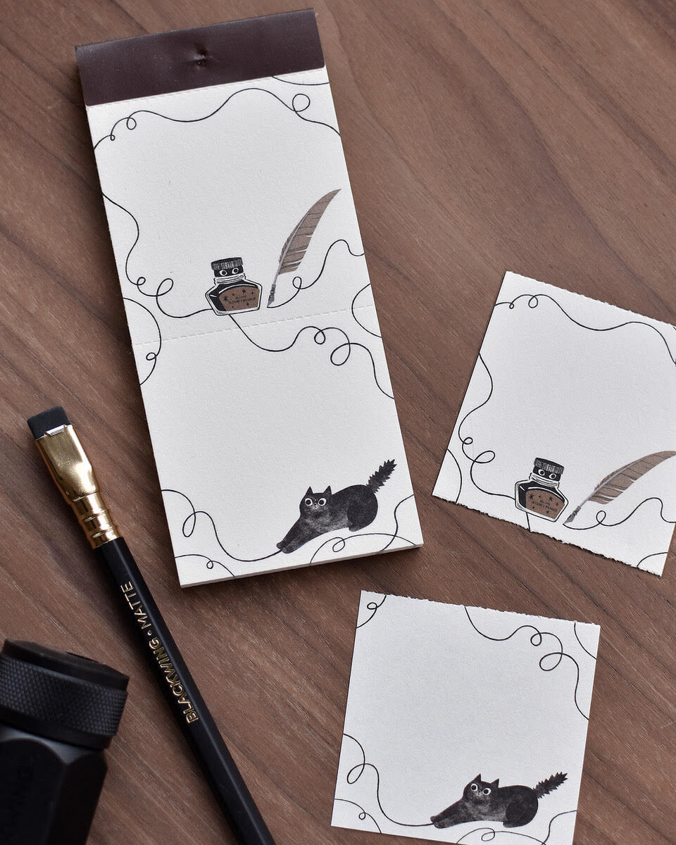 大芝麻小花生．黑貓星空 便條紙 便簽