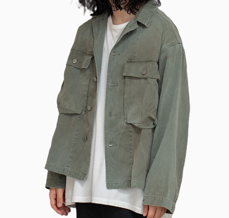 LAST PCS: A.PRESSE 2025 VINTAGE WW2 US ARMY UTILITY JACKET (25AAP-01-50) - SIZE 3 PRE ORDER ITEM (預訂中)