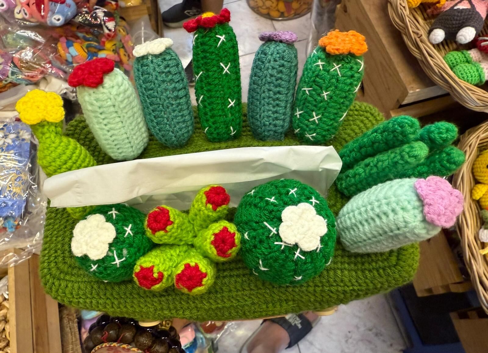 泰國編織仙人掌紙巾盒套 (T7 T21)