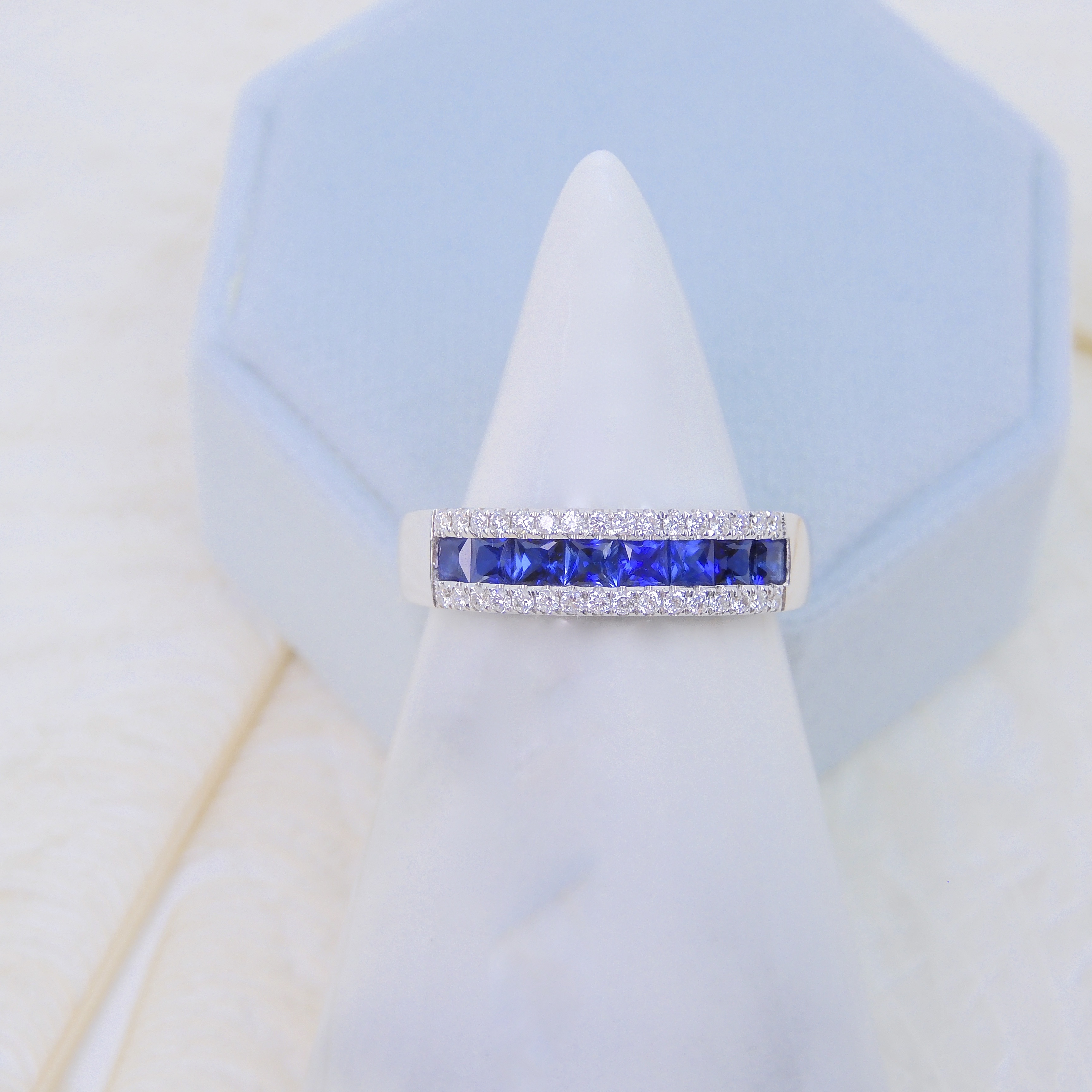 18K金 0.73ct 藍寶石戒指