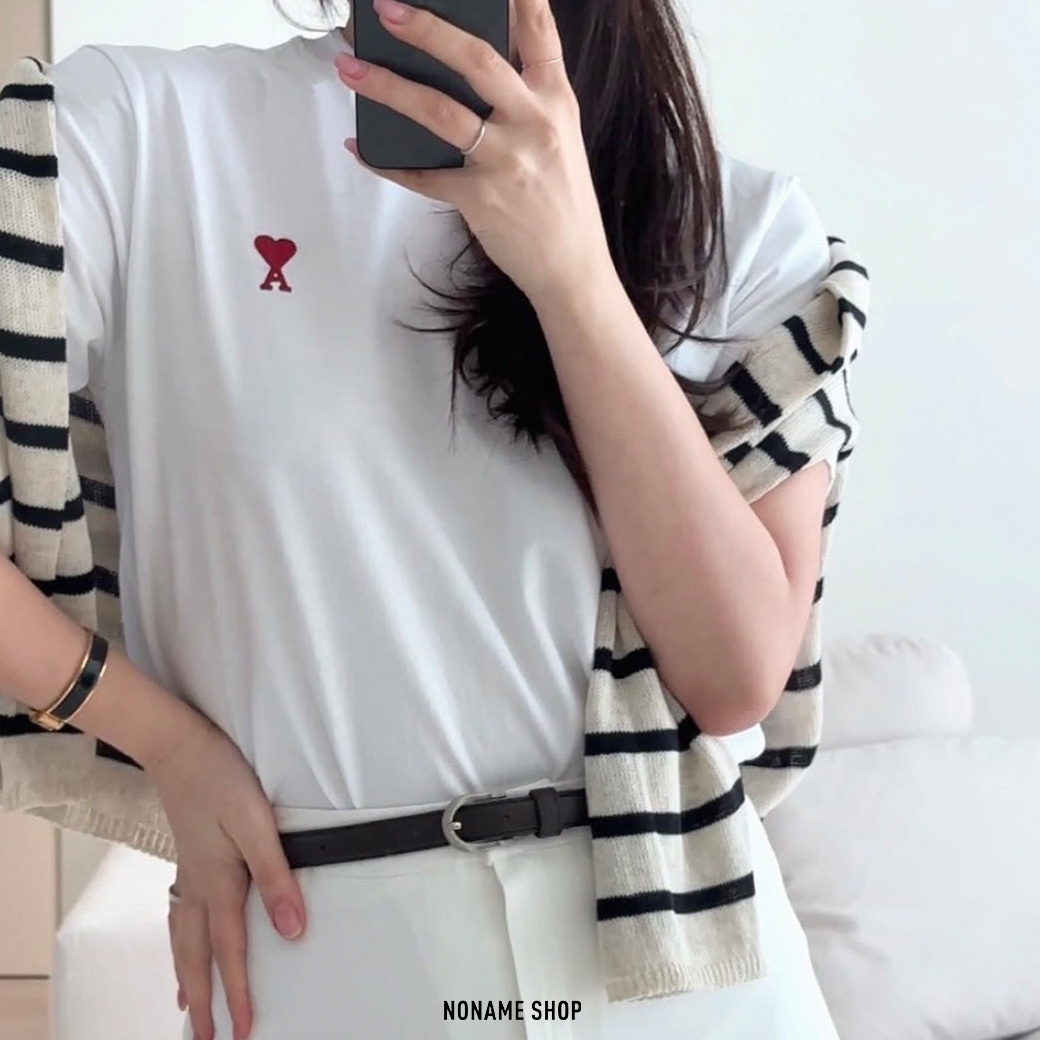 AMI PARIS 經典 LOGO 愛心 短袖 兩色 (男款)