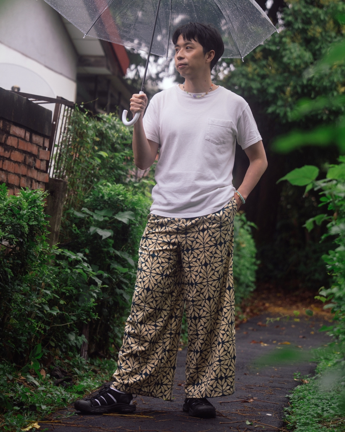 印度蓋染工藝親膚純棉 長褲 - 月桂