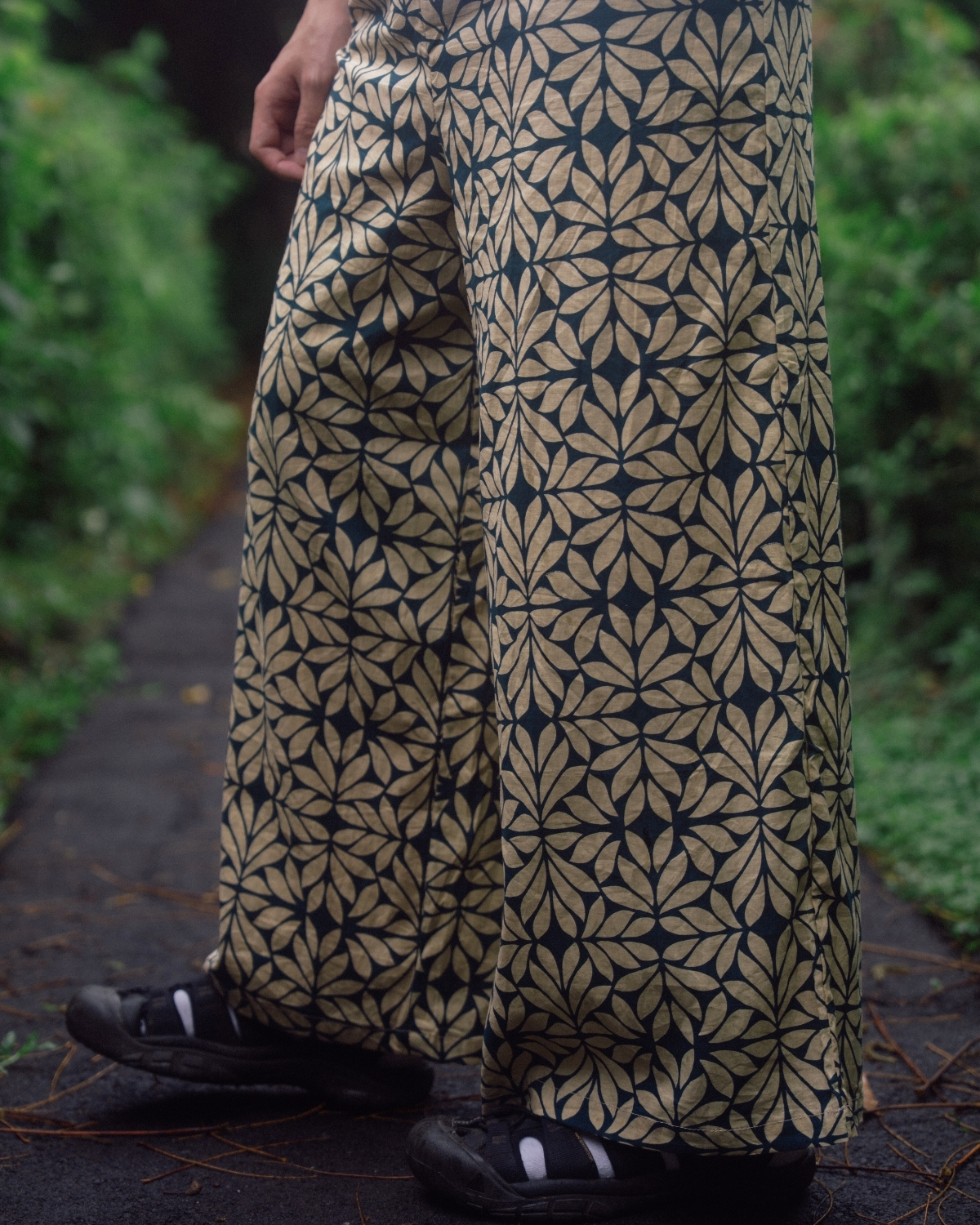 印度蓋染工藝親膚純棉 長褲 - 月桂