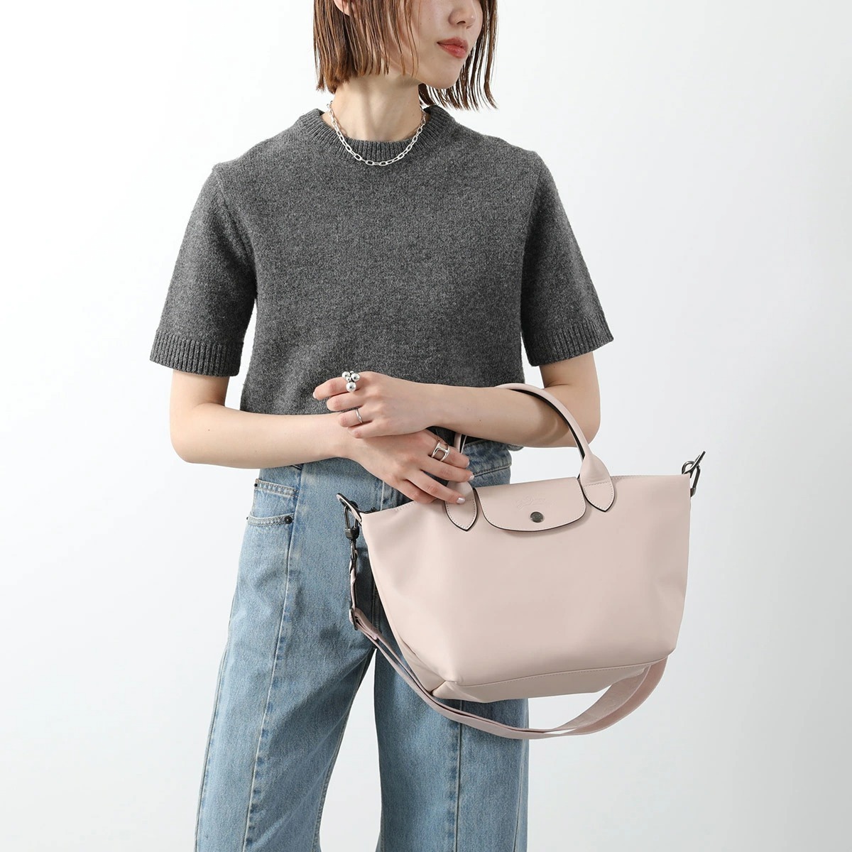 LONGCHAMP 牛皮系列 2WAY手袋 S