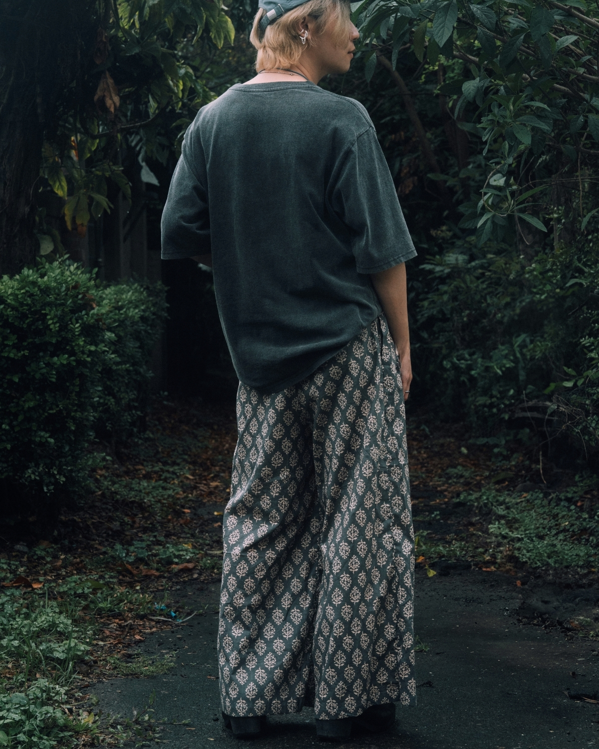 印度蓋染工藝親膚純棉 長褲 - 雪花