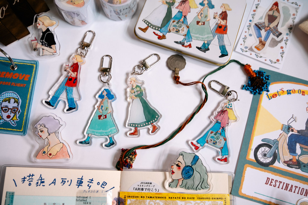 La Dolce Vita - We are moving forward happily series of acrylic pendants