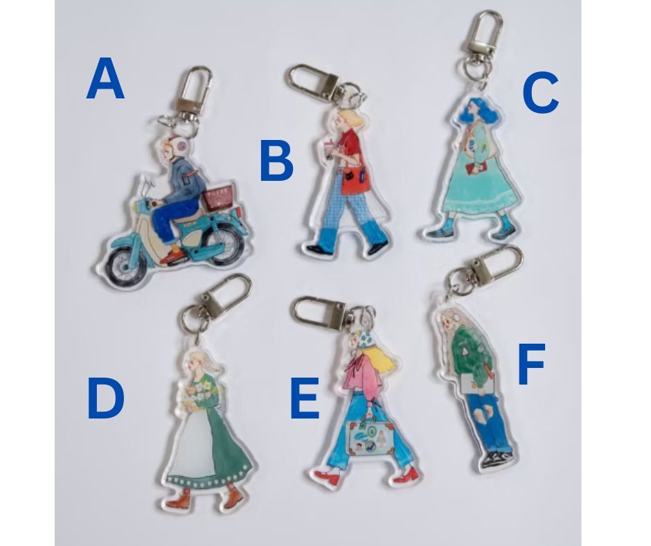 La Dolce Vita - We are moving forward happily series of acrylic pendants