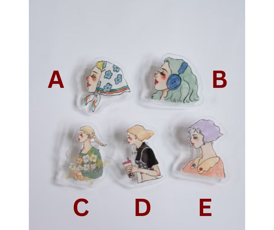 La Dolce Vita Acrylic clips - We are moving forward happily series