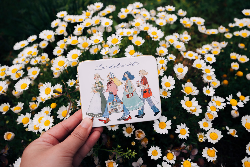 La Dolce Vita Sticker - We move forward happily tin box sticker set