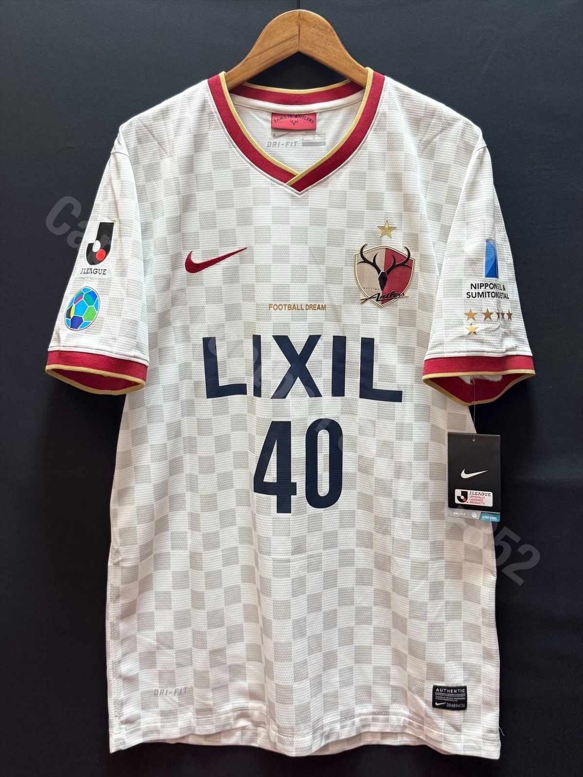 (全新有牌) 鹿島鹿角 2014 Nike 作客球衣 #40 OGAZAWARA