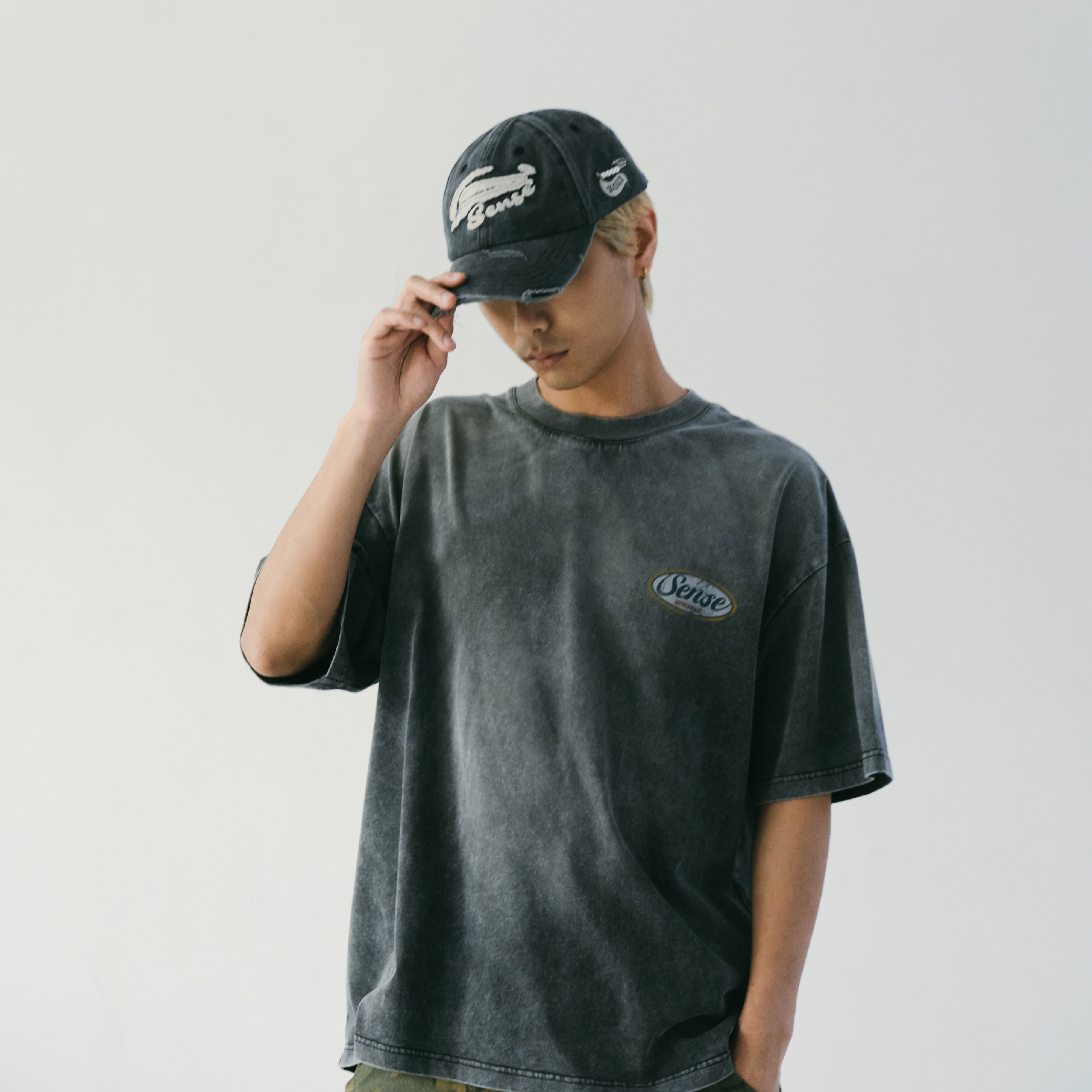 SENSE OG Logo Washed Quilted Cap [B25-ACC02]