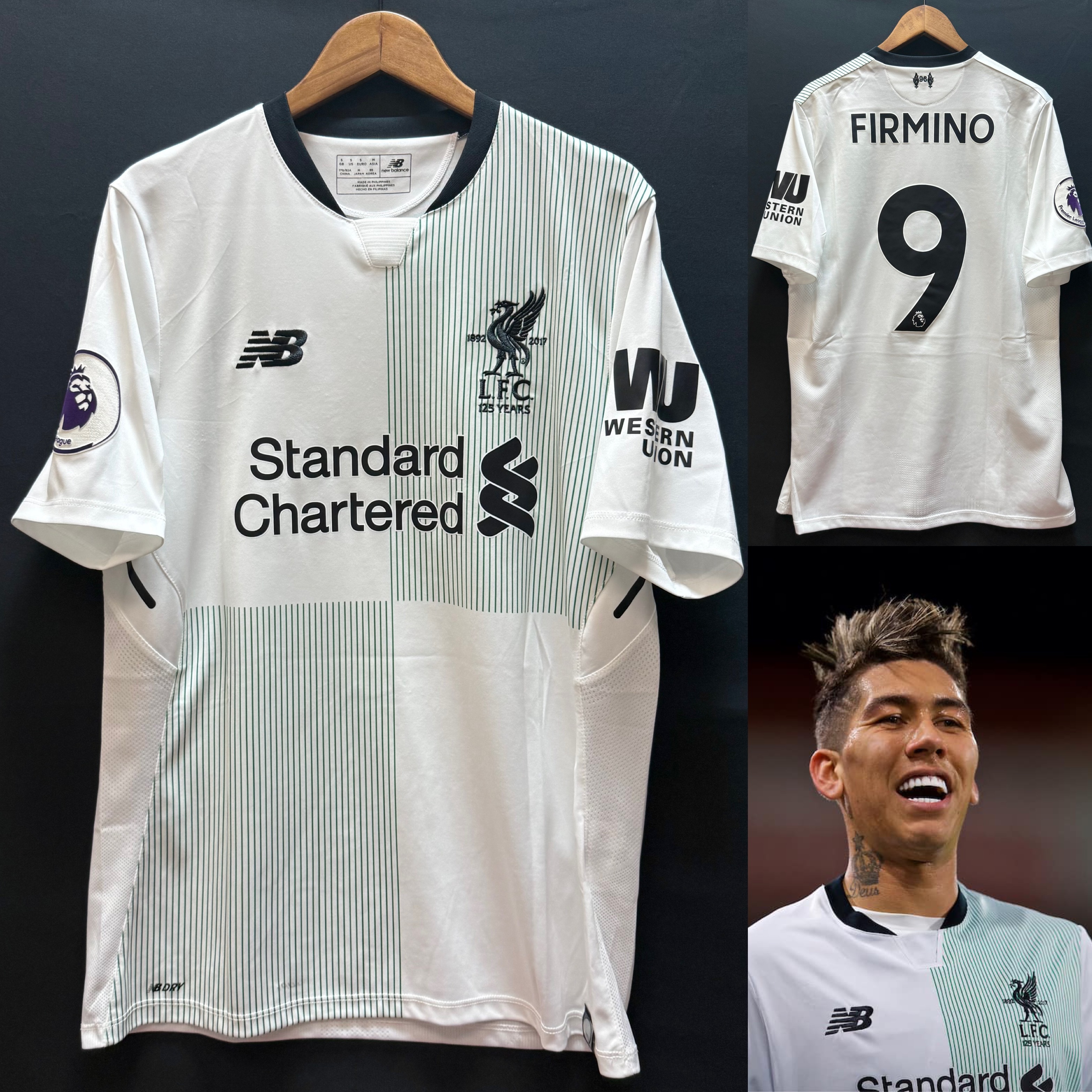 Liverpool 2017-2018 New Balance Away Shirt #9 FIRMINO