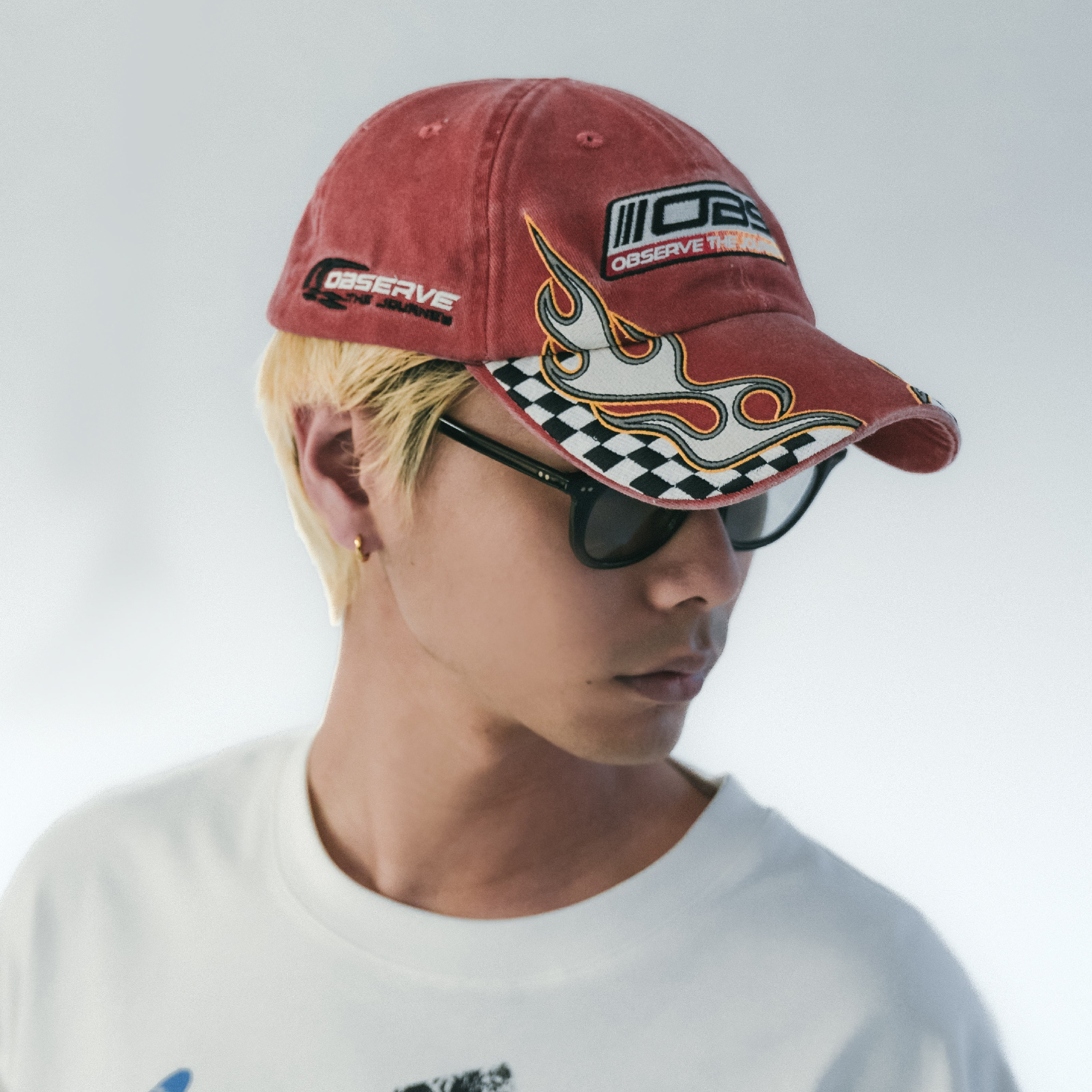 帽子 painted Racing Cap painted Racing Cap