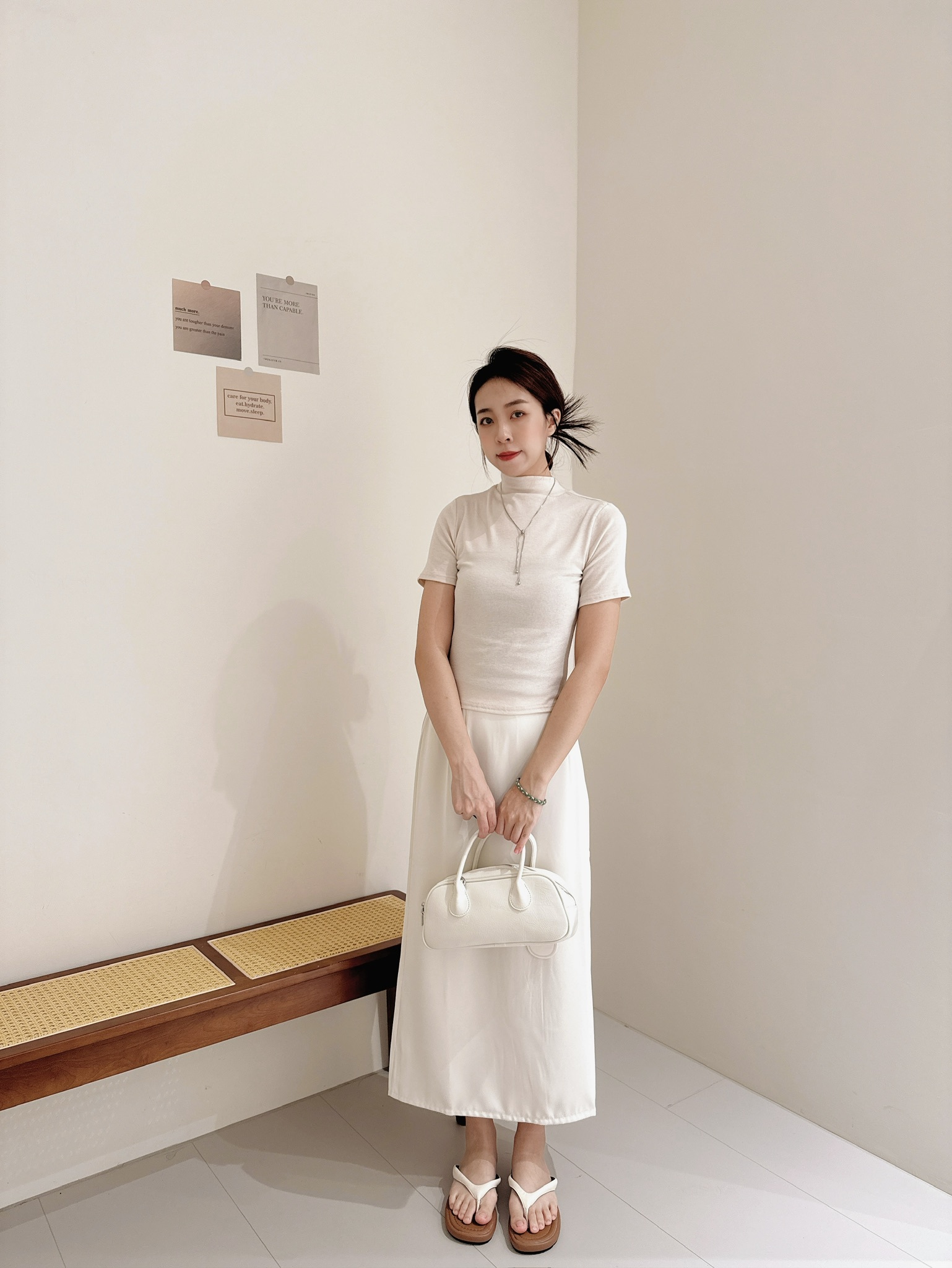 後開衩西裝長裙