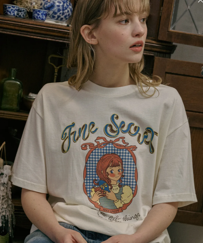 CPGN STUDIO / Secret Girl 短袖T恤 / 奶油白 / JUL25