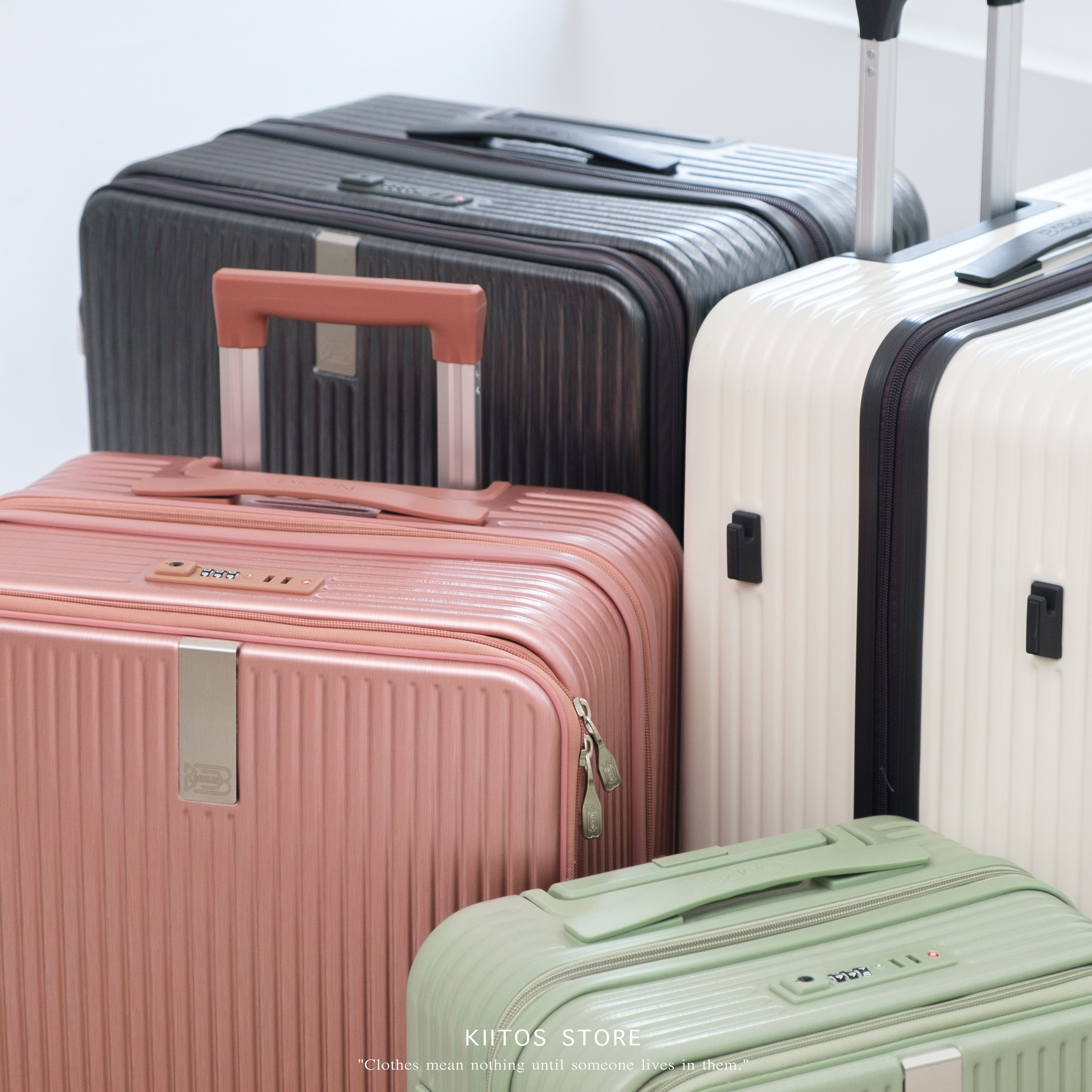 Batolon 前開式行李箱 ABS+PC髮絲紋