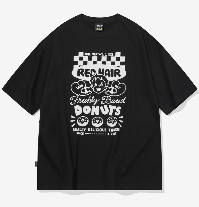 CPGN STUDIO / FRESH DONUT 甜甜圈短袖 T恤 / 黑色 /  JUL25