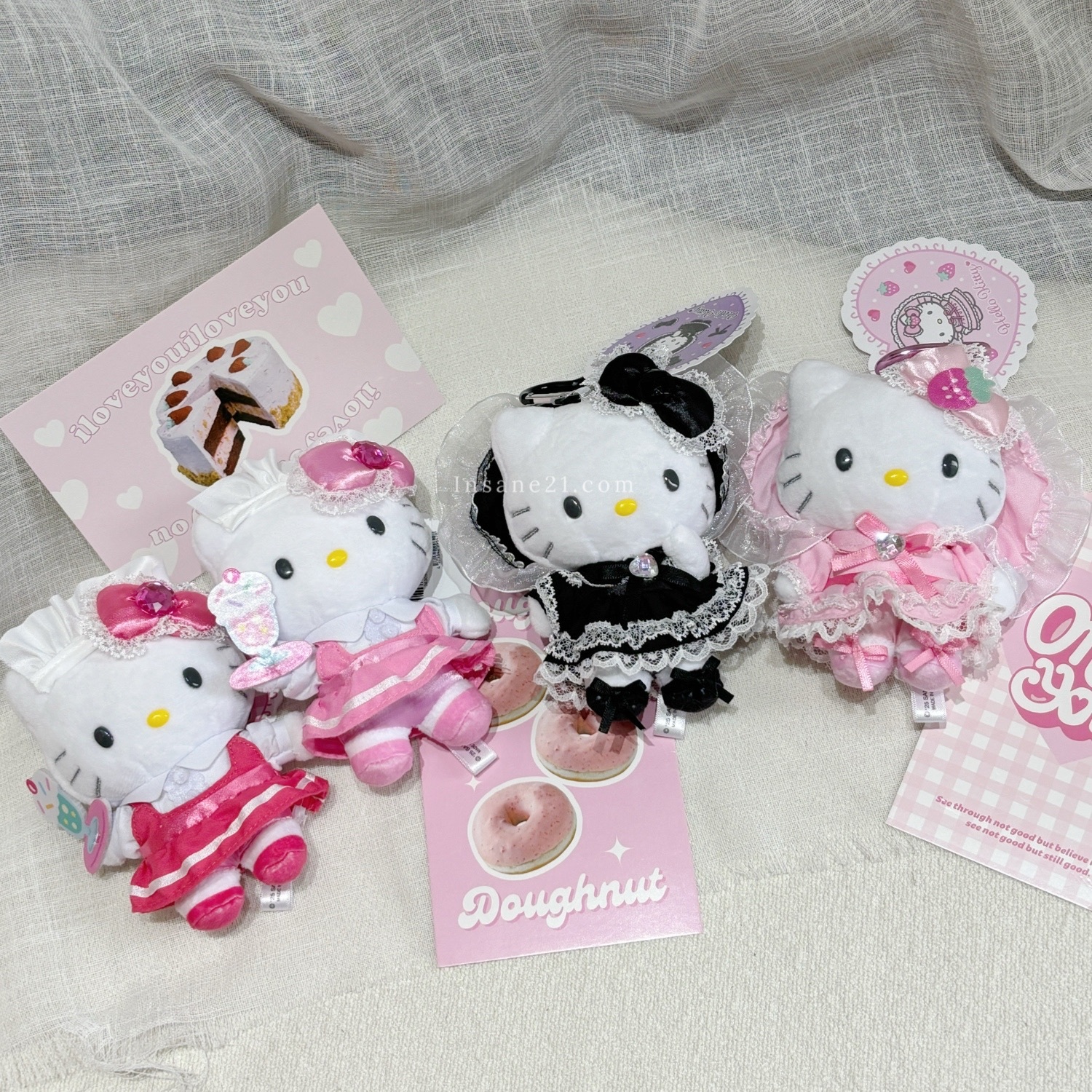 SANRIO LOVELY FRILL COLLECTION 蘿莉塔系列 吊飾 絨毛玩具 日本限定