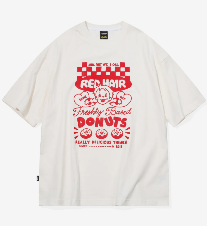 CPGN STUDIO / FRESH DONUT 甜甜圈短袖 T恤 / 奶油白 /  JUL25