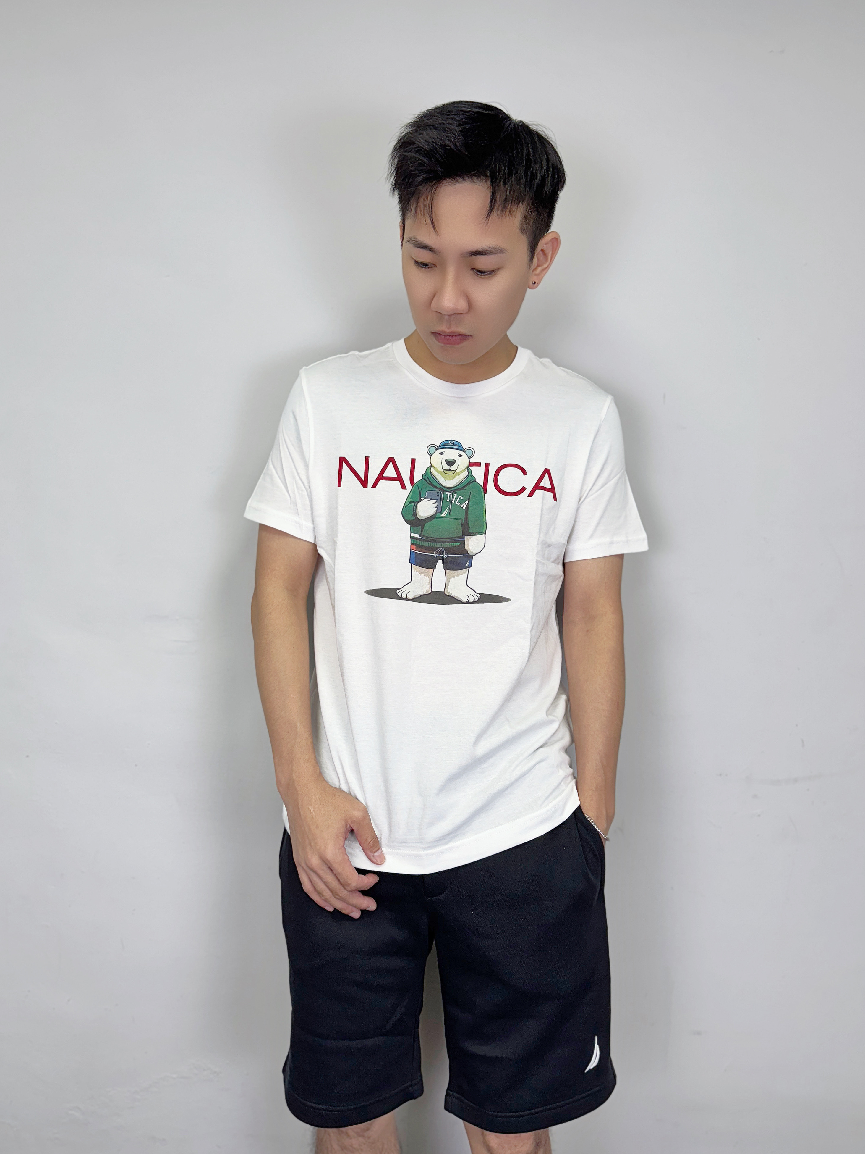 Nautica 帆船 北極熊字母 短袖上衣 短T