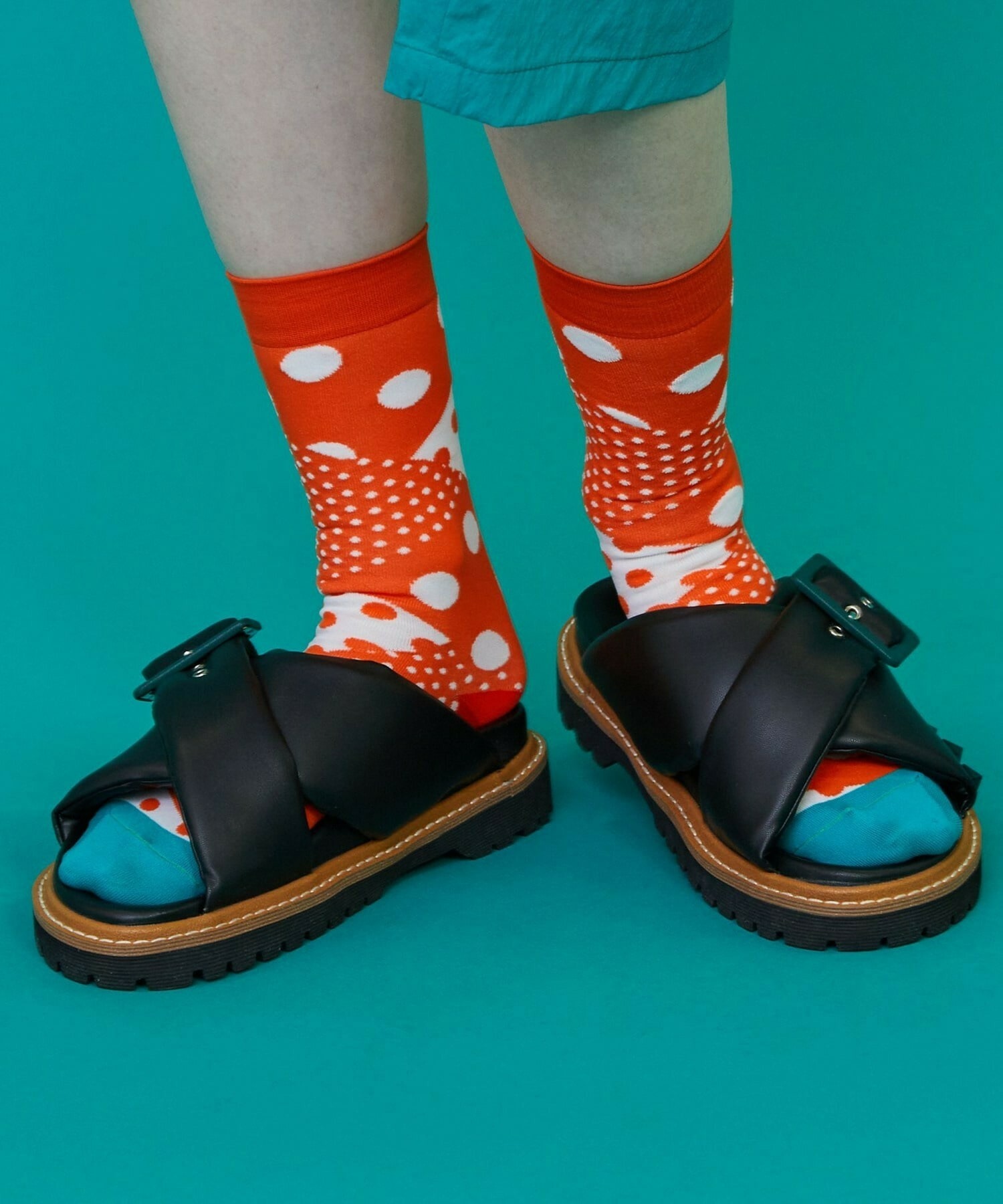 Frapbois Mixed dot socks