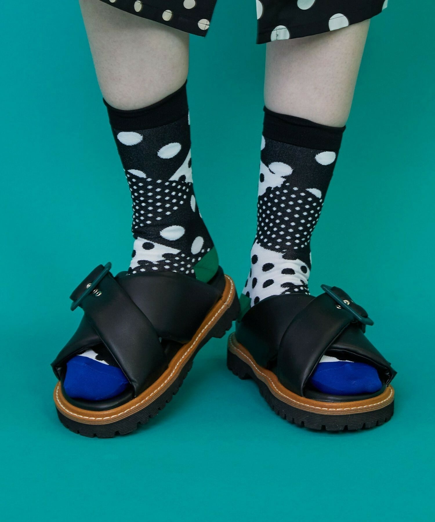 Frapbois Mixed dot socks