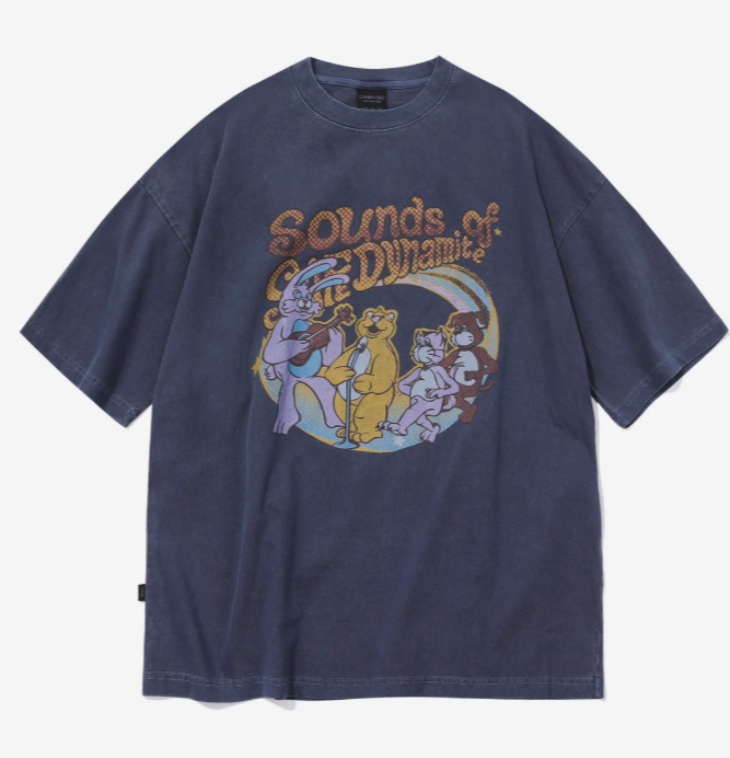 CPGN STUDIO / Hoppi Trio 圖案短袖T恤 / 深藍色 /  JUL25