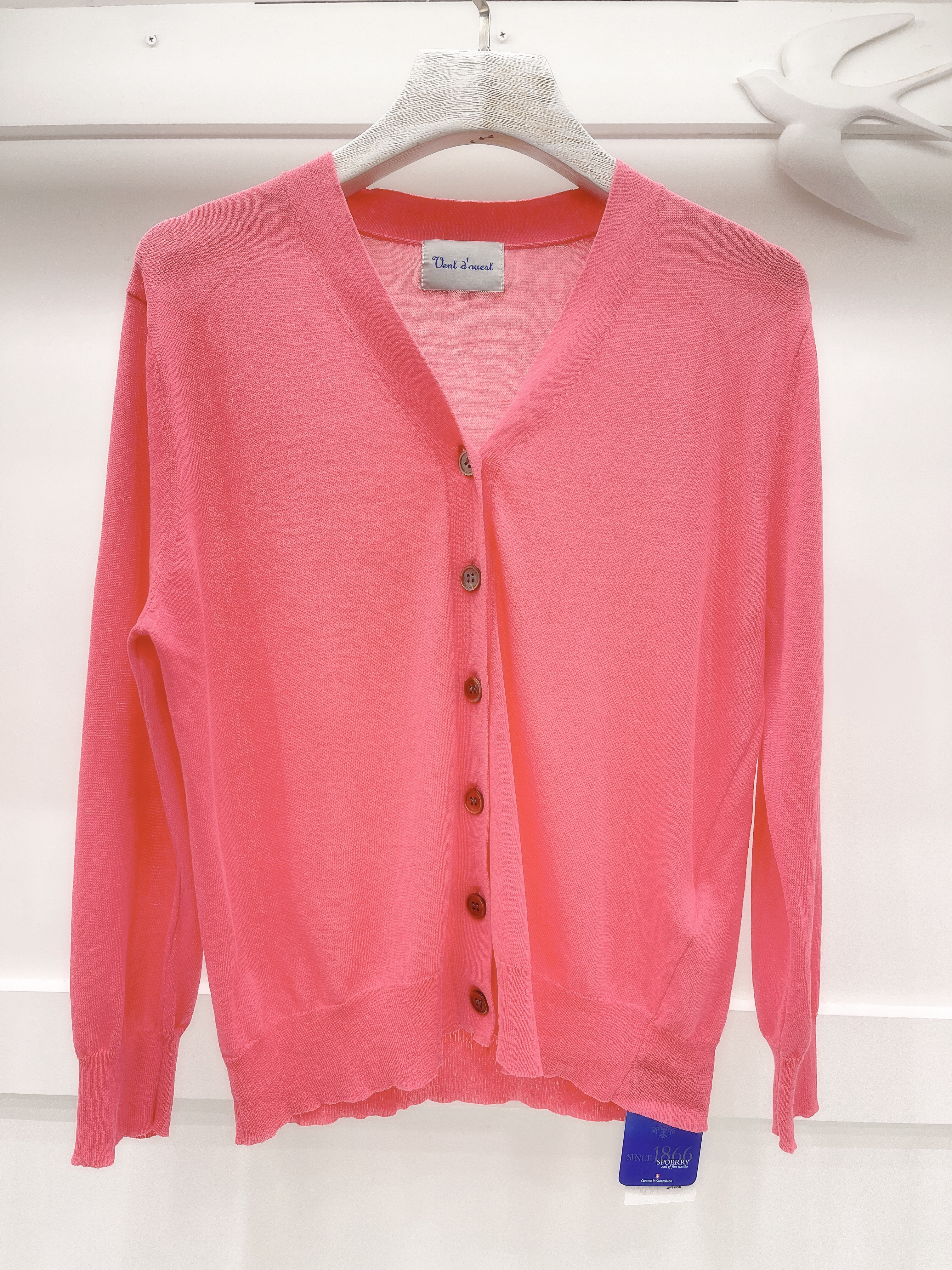 接觸冷感棉(瑞士紗)V領開衫