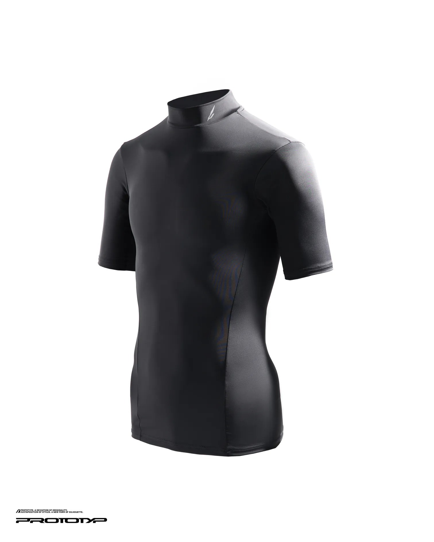 PROTOTYP｜AUG0818 - VELOCITY Monk Neck Active Top (Black)