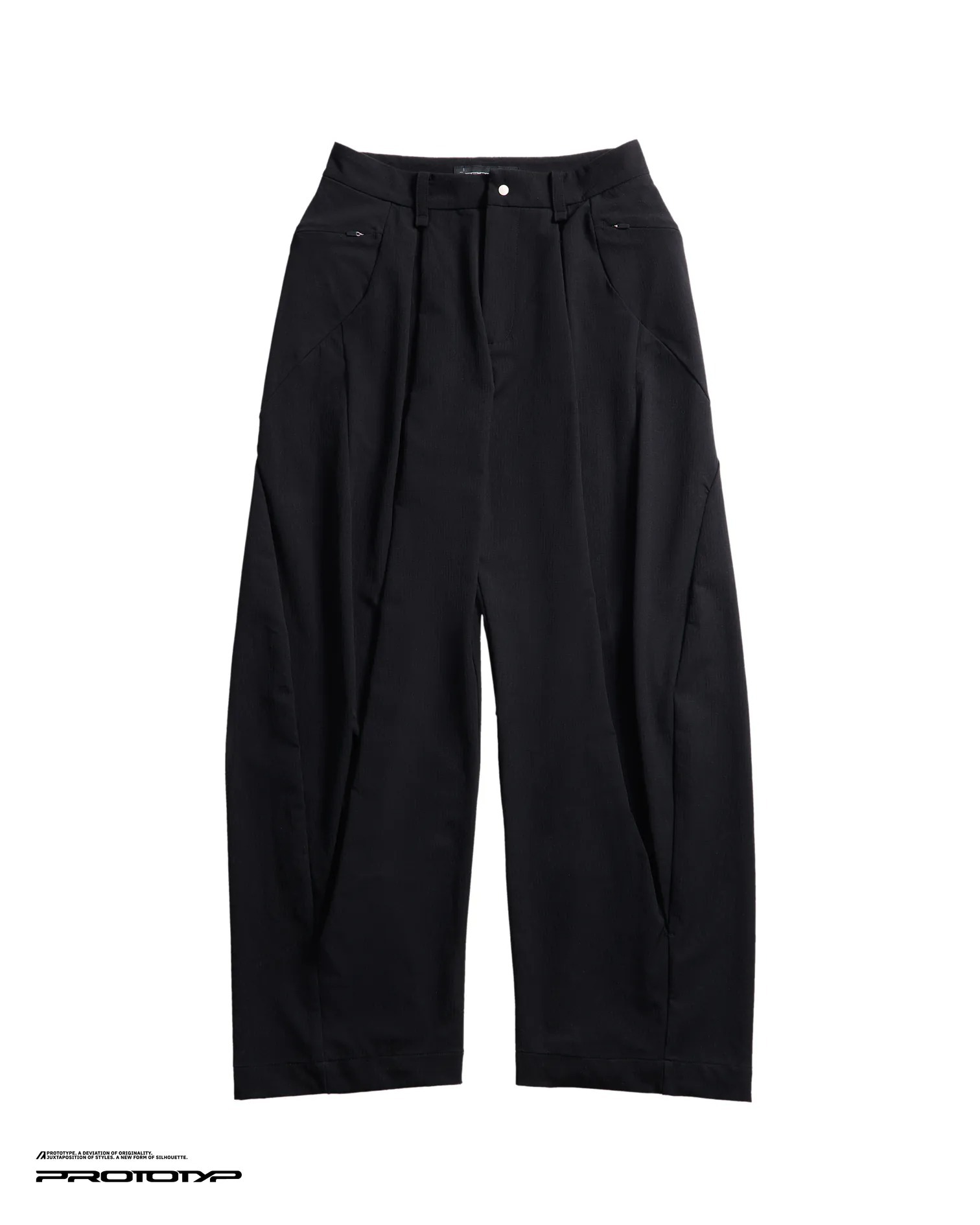 PROTOTYP｜JUN0609 - VELOCITY Folded Trousers (Black)