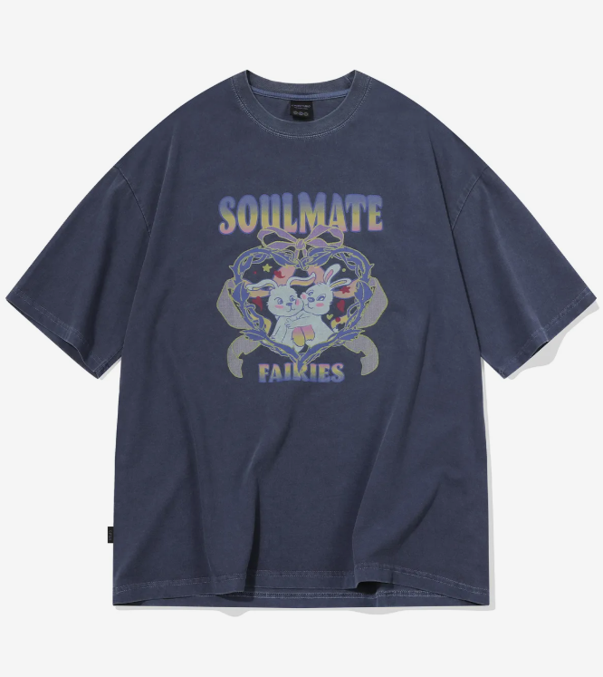 CPGN STUDIO / 靈魂伴侶圖案短袖T恤 / 深藍色 /  JUL25