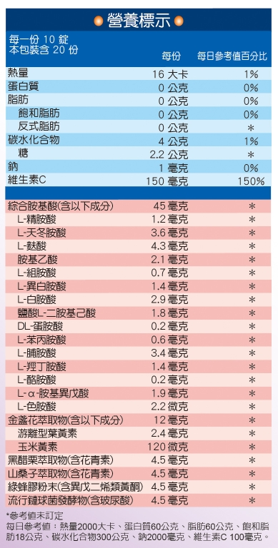 全能寶貝 葉黃素咀嚼錠 草莓口味 200錠