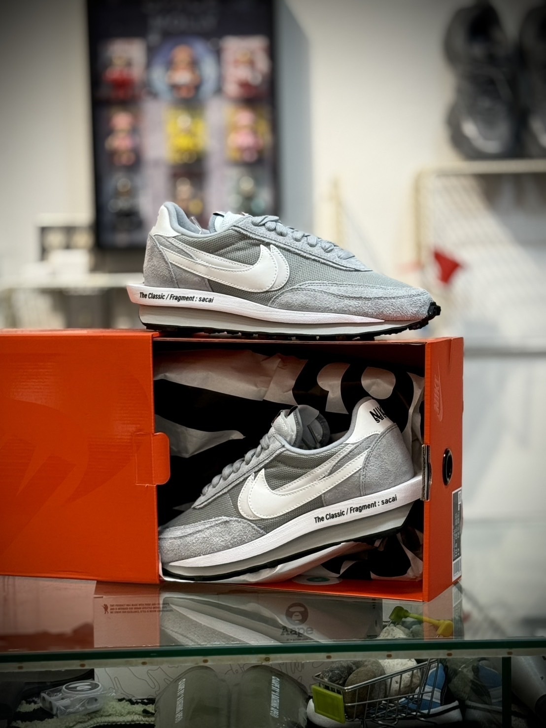 <連線代購商品>Sacai X Fragment Design X Nike 運動鞋款 三方聯名 灰色 DH2684-001