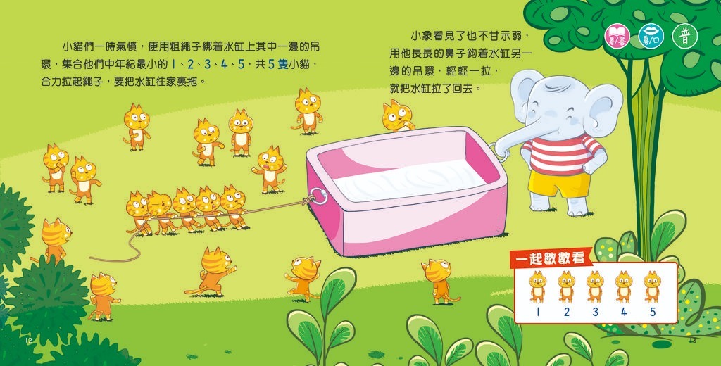 幼兒數學啟蒙故事集#1：拔河大戰（數字和數量）