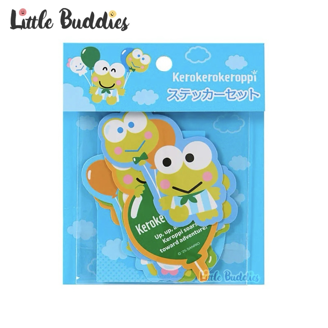 日本 Sanrio AP鴨 & 青蛙仔 夢想飛行 生日系列 - 貼紙套裝 (10入)