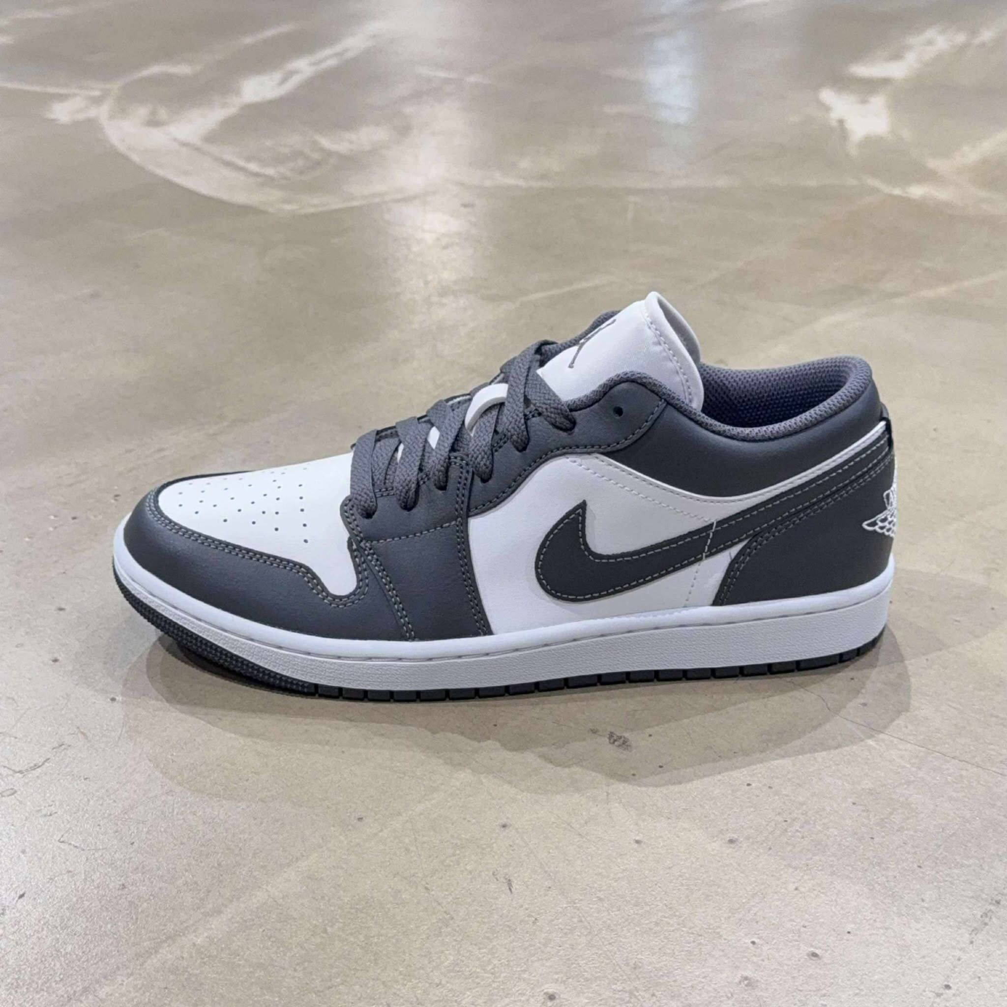 Nike Air Jordan 1 Low 鐵灰色 灰白 低筒 AJ1 男鞋 553558-044