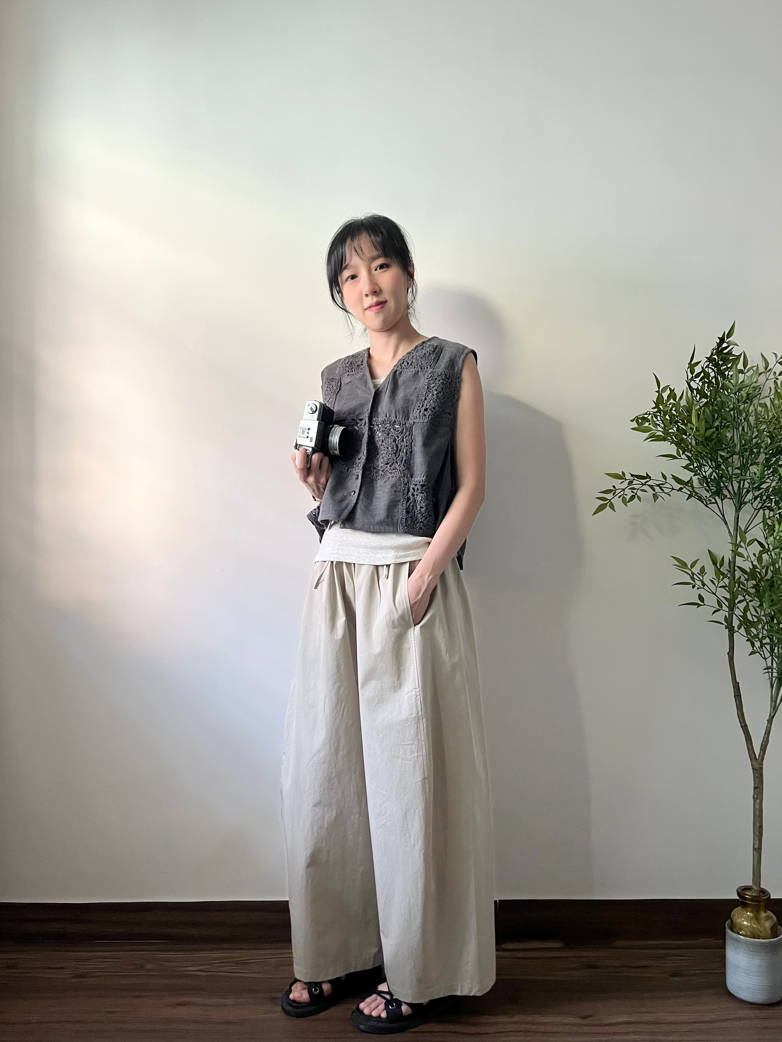 🌿超薄立體 九分褲