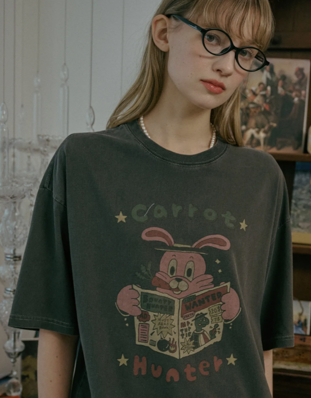 CPGN STUDIO / Carat Hoppy Pigment Short T-shirt / smoke black /  JUL25