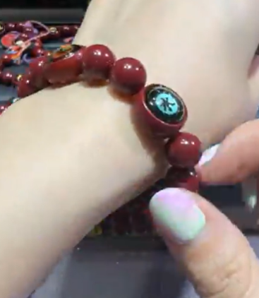 250712 - B35 五行山鬼花錢靈符紫金砂手串